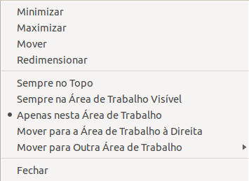 5.Gestor de Janelas 5.8: Manusear Janelas de Trabalho Sempre No Topo Permite manter a janela aberta sempre sobre todas as outras.