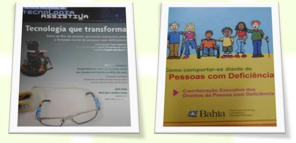 Também disponibilizamos revistas impressas como: Revista Benjamin Constant: 4 exemplares; Inclusão: A revista da Educação Especial: 3 exemplares; Revista Nacional de Tecnologia Assistiva: 2