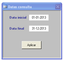 10 - CONSULTAS Clicando em Consultas/Consulta (Menu principal), surge a janela: Figura 10.