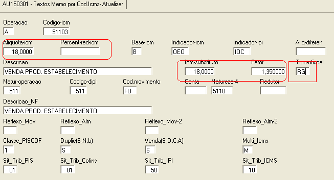 6 CAPITULO II - Notas Fiscais - Casos Especiais Vamos analisar os casos especiais, que serão determinados pela indicação do campo Tipo-nfiscal ( Tipo de Nota Fiscal) mostrado abaixo.