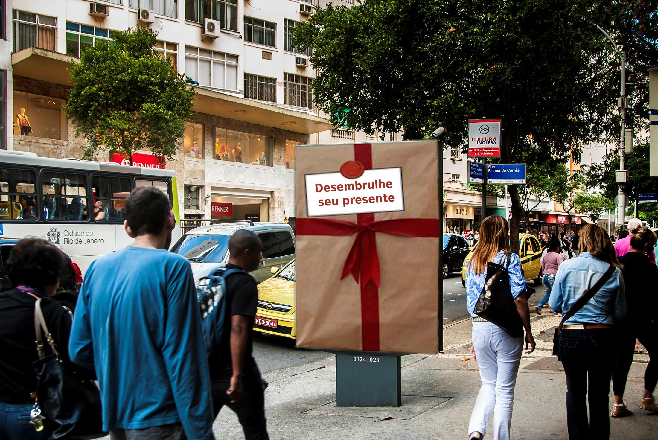 O totem será personalizadc como um