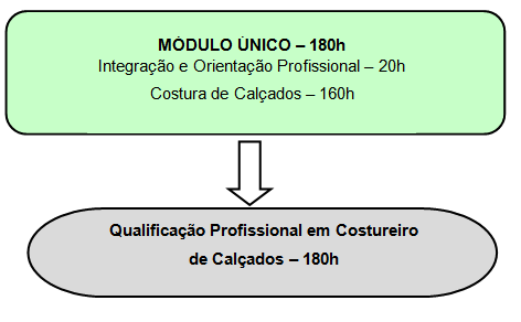 organizativas e metodológicas) mais recorrentes do perfil profissional do Costureiro de Calçados, e será desenvolvido no decorrer do curso.