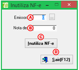 F. Marcar (F3): Para marcar as notas que deseja enviar; G. Desmarcar (F4): Para desmarcar as notas que não deseja enviar; H.