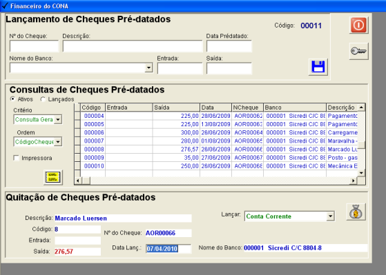 Este é o gráfico com informações diárias dos sensores, mostrando ainda o instante em que cada equipamento ficou ligado e a porcentagem do tempo que o mesmo trabalhou, exibindo a temperatura máxima e