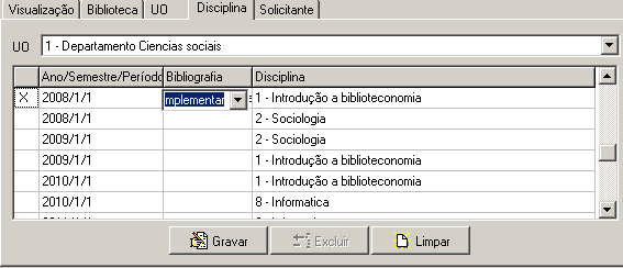 Sugestões de Compra Figura: Solicitante Procedimentos: Selecionar o Solicitante; Clicar em Gravar. Repetir a operação quantas vezes forem os títulos solicitados.