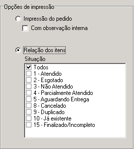 Recebimento Espaço para observação interna Figura: Impressão do