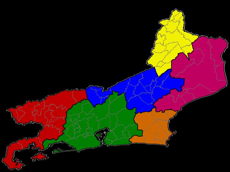 Perfil das mesorregiões Rio de Janeiro mesorregiões 6 O Rio de Janeiro possui grande presença industrial na Região Metropolitana, a mais rica do Estado, impulsionada sobretudo pela indústria