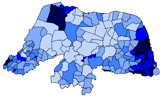 Geografia e População O Estado do Rio Grande do Norte possui uma extensão territorial de 52.811 km 2, o que corresponde a 0,62% do território nacional.