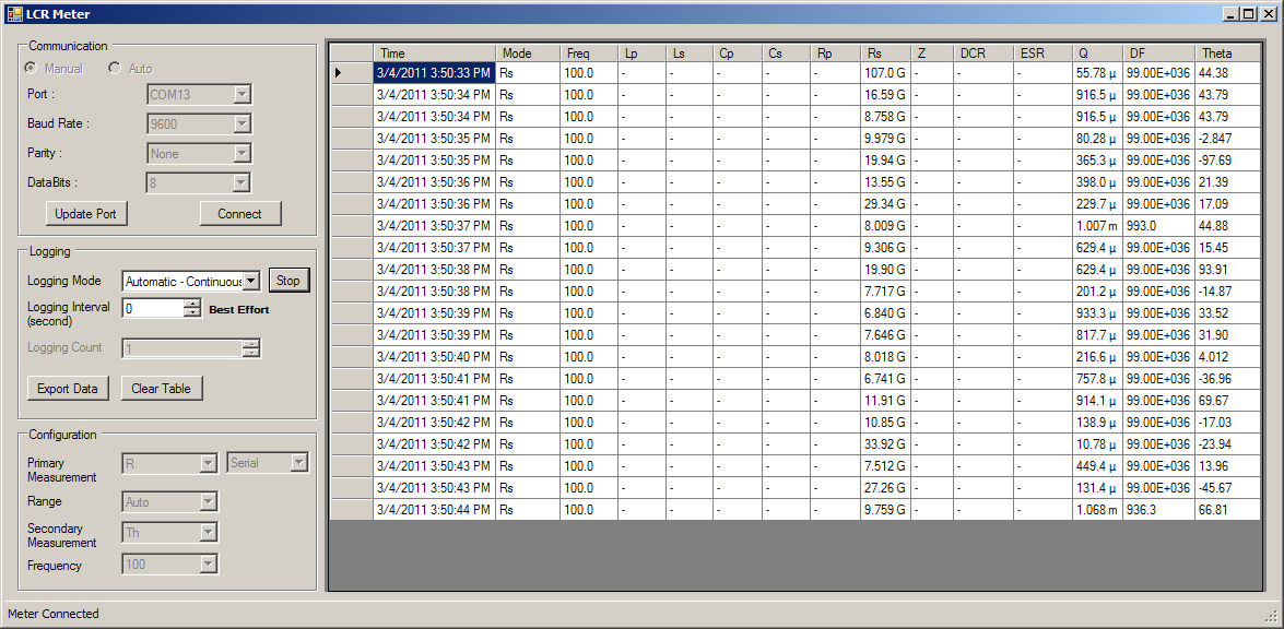 Introdução 1 Preparando o medidor LCR Conectar o cabo IR-USB É possível usar o enlace de comunicação IR (porta de comunicação IR, localizada no painel traseiro) e o software Keysight GUI Data Logger