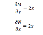 EDO 1.3 Equações Diferenciais de Ordem 1 1.3.2 Soluções para Casos Especiais E) Diferencial Exata Diferencial será exata se e somente se esta condição for satisfeita.