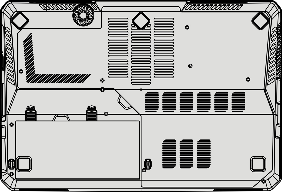 do modelo adquirido. Este portátil está equipado com uma bateria de iões de lítio de alta capacidade e pode ser substituída pelo utilizador.