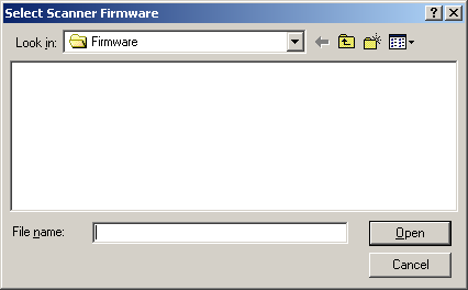 A guia Configuração A guia Configuração permite fazer o download do firmware e ajustar o relógio do scanner.