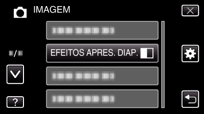 Configurações de menu Ao apresentar o item 1 Abra o ecrã LCD PROTEGER/CANCELAR Evita que os ficheiros sejam eliminados acidentalmente Detalhes de utilização Proteger/Cancelar protecção do ficheiro