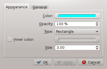 3.3.3 Editar as anotações Para editar uma anotação, carregue nela com o botão direito do rato e seleccione as Propriedades.