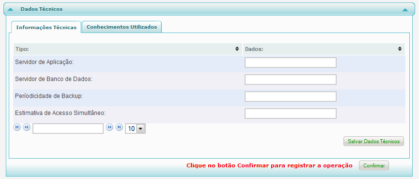 Dicionário de Dados um ponto importante com relação ao Dicionário de Dados, o OASIS busca diretamente do banco de dados do projeto em questão as informações de tabelas e campos.