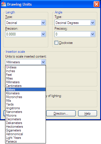 Como iniciar um projeto hidráulico Para iniciar o projeto digite Units no prompt de comando e configure as unidades de acordo com o projeto arquitetônico. Como configurar unidades no AutoCAD 1.