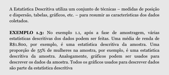 2- Estatística descritiva Para simplificar o que chamamos de estatística descritiva, vamos fazer a análise da estatura dos estudantes de uma escola que tem 400