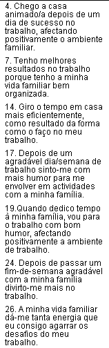 MÉTODO variáveis manifestas para a percepção do