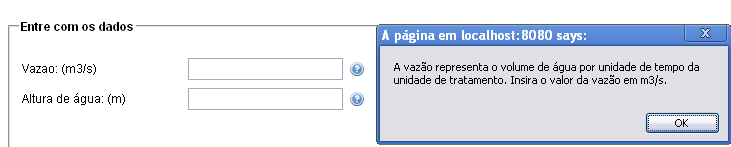 86 Figura 20: introdução de floculadores hidráulicos no ETASYSTEM.