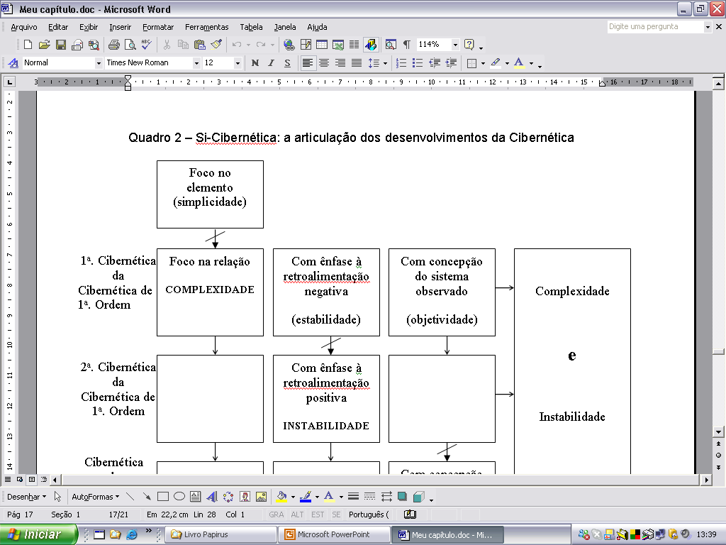 Si-cibernética: articulação dos