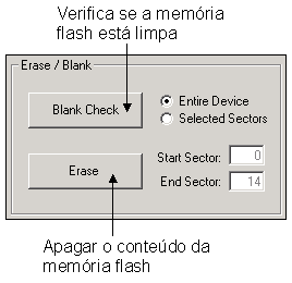 Estas configurações estão na caixa Device, conforme figura abaixo: Após estas configurações estamos prontos para gravar um programa na McBoard.