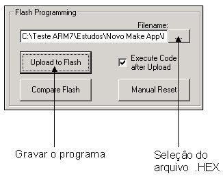 IMPORTANTE: APÓS A GRAVAÇÃO DO PROGRAMA, DEVEMOS RETIRAR O JUMPER JP3 DA MCBOARD E