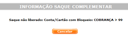 Fluxo Saque Complementar O que é COBRANÇA > 99? Acontece a partir de 99 dias de atraso, permanecendo neste status até 179 dias de atraso.