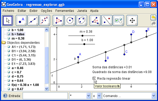 23. Escolha a opção Caixa para Exibir/Esconder Objectos. Clique na zona gráfica desejada para criar a caixa.