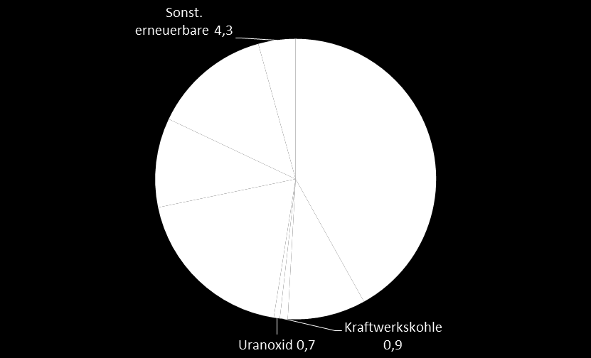 Primärenergie Brasilien 2010 Anteile Energieträger 47,6% erneuerbare