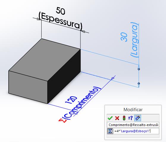 escrever =4* (sem as aspas) e clicar sobre a dimensão desejada (no caso a