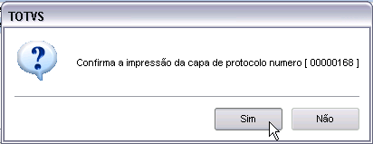 3. 4. Imprimindo a Capa de Lote de um registro pela opção IMP.