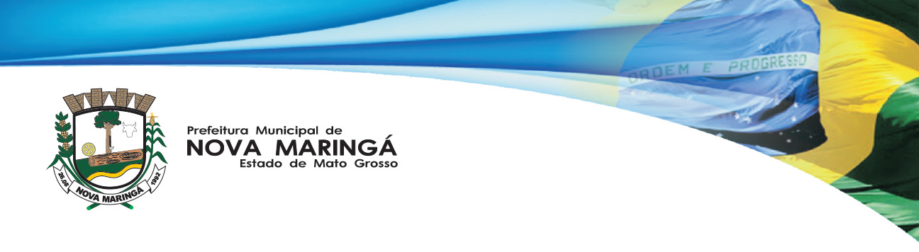CONCURSO PÚBLICO Nº 001/2014 A PREFEITURA MUNICIPAL DE NOVA MARINGÁ, Estado de Mato Grosso, por meio da Presidente da Comissão Organizadora do Concurso Público, Srª Tania Ines Dresh, nomeada pela