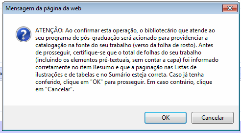 1 Catalogação na Fonte (Verso da folha de rosto) A catalogação na fonte (verso da folha de rosto) é elaborada pelos bibliotecários da Rede Sirius a partir das