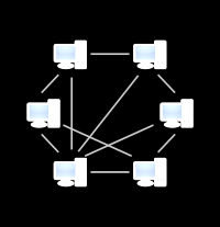 LAN Numa rede local, é possível distinguir dois modos de funcionamento: