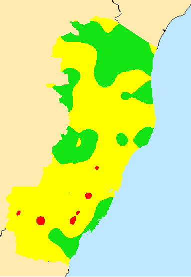 E. F. V tóra a Mnas ES470 E. F. Vtóra a Mnas ES470 ES43 ES43 REVISTA VERDE DE AGROECOLOGIA E DESENVOLVIMENTO SUSTENTÁVEL GRUPO VERDE DE CLASSES DE EROSIVIDADE POTENCIAL PARA O ESTADO DO ESPÍRITO