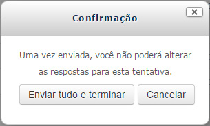 O aluno tem diversas tentativas para o questionário. O questionário pode ser aberto diversas vezes, porém só é enviado apenas uma vez. Ao retornar é só clicar em Continuar a última tentativa.