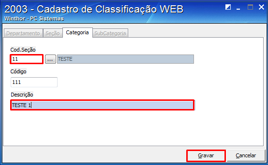 2.9 Na tela inicial, clique no botão Incluir; 2.10 Escolha o tipo de cadastro, em seguida clique no botão Processar; 2.