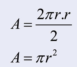 Situação problema 3 Para se calcular a área do círculo, temos a seguinte fórmula.