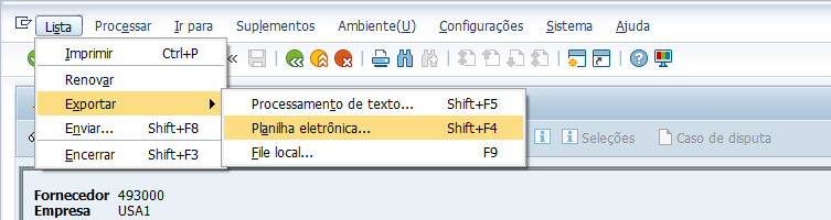 7.2 Exibição de saldo de fornecedor Objetivo Disparador Use este procedimento para consultar a conta de determinado