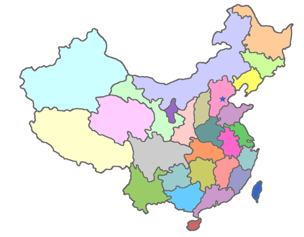 A mancha estende-se litoral fora, de sul a norte (Zhuhai a Dalian) e penetra no interior, até Pequim ou, do outro lado do território, até Chengdu, na província de Sichuan, ali, no sopé, quase, do