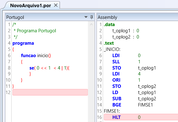 87 Figura 44. Operações Bitwise em Condições Lógicas h) Incremento Incremento e decremento posfixo fazem parte da sintaxe 2.0 do Portugol.