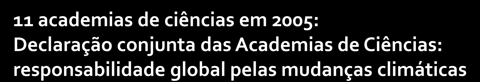 Mudanças climáticas são reais.