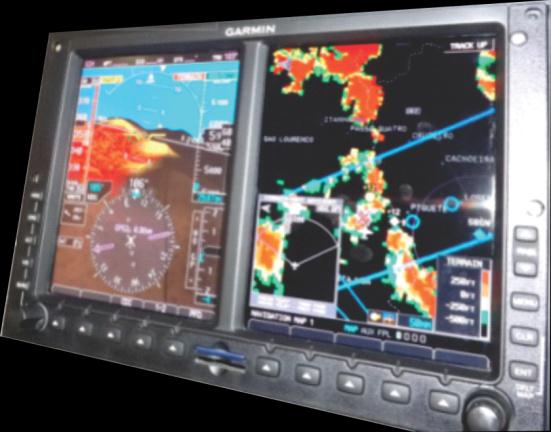 SISTEMA INTEGRADO DE VOO GARMIN G500H O Sistema Integrado de Voo Garmin G500H é um conjunto de módulos eletrônicos cuja finalidade é monitorar, coletar e computar informações de posição geográfica,