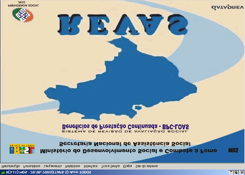 1 INTRODUÇÃO O sistem a REVAS Revisão de Avaliação Social, tem com o finalidade apoiar a execução das revisões dos benefícios de prestação continuada pagos aos idosos com 65 anos ou m ais e às