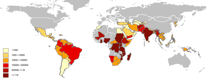 Introdução MALÁRIA A malária é classificada como a infecção parasítica mais importante a nível mundial, pela sua elevada morbilidade e mortalidade (1 a 3 milhões de pessoas por ano), sendo causa de