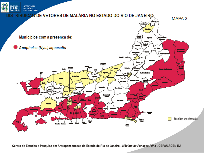 Vetores no estado do Rio de