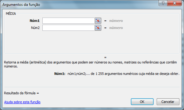 Pressionando Inserir Função surge a Figura 143. Se soubermos algo da função podemos digitar parte do seu nome no campo Procure por uma função e o Excel apresentará uma lista de candidatas.