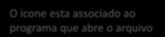 Tipos de arquivos Windows Explorer Arquivo Tipo de arquivo O ícone esta