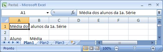 Entrando com textos Um texto no Excel é a combinação de letras, números e símbolos que não seja identificado por ele como outra categoria de dados.