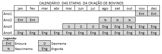 9.1 SISTEMA DE PRODUÇÃO O sistema de produção utilizado no Projeto Um é constituído pela cria, recria e engorda.